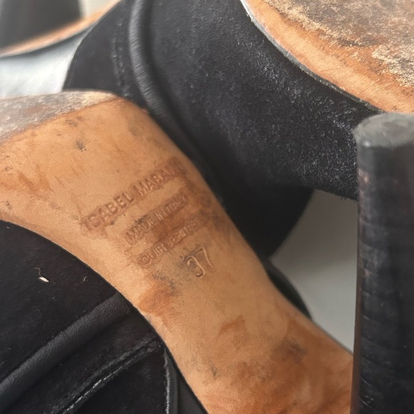 ISABEL MARANT Becky Thigh High Farrah Leather Boots- Black/ Size - Picture 11 of 16